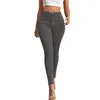 Jeans femme Denim pour femme taille haute Stretch Slim bouton crayon pantalon grande taille coréen Streetwear