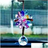 Décorations d'intérieur Voiture Ornements Suspendus Beautif Cristal Pendentif Rétroviseur Décoration Styling Accessoires Drop Delivery Mob Dh7Uw