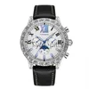 Inne urządzenia do noszenia Zegarki Para Hombre luksusowe mężczyzn zegarki Wodoodporne świetliste prawdziwy skórzany pasek automatyczny zegarek mechaniczny x0821