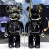 Dekorativa objekt Figurer Daft Punk 400 Joint Bright Face Violence Bear 3D Original Ornament Gloomy Statue Model Decoration 230818