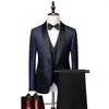 Herrdräkter skräddarsydda brudgummen bröllopsklänning blazer byxor affärer high-end klassiska byxor SA07-66999