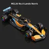 Aircraft Modle Bburago 1 43 McLaren MCL36 #3 Daniel Ricciardo #4 Lando Norris Alloy Car Die Cast Model Luxury Vehicle Diecast Toy 230818