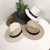 Chapeaux à large bord seau unisexe Panama paille pour femmes hommes été plage chapeau de soleil casquette pliable UPF50 Cowboy Fedora chapeau Gangster 230821