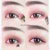 Pinceaux de maquillage Nouveau 1/2/3/4 pièces pinceau de maquillage pour les yeux plat Eyeliner mélange de sourcils beauté pinceau de maquillage cheveux en nylon doux 7 styles pour les femmes choisir HKD230821