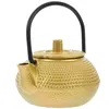 Dinnerware Sets Mini Cast Iron Teapot Set Small Adornment Loose Leaves Kettle Decoration Ornament