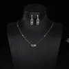 Collane a sospensione Trendy Dainty Initia Necklace impilabile per le donne Fedding Bridal Cubic Zircone Dubai Gioielli per matrimoni D1437 230818