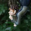 Garden Decorations Hanging Elf Ornaments Home Decor Figur för Patio Staket Yard Tree Holiday 230818