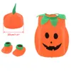 Girl's Dresses Kids Children Halloween Pumpkin Costume with Hat Cosplay for Baby Girl Boy Stage Party Clothing 230821