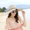 Newly Women Wide Brim Straw Hat Floppy Foldable Roll-up Beach Sunscreen Cap DO99183v