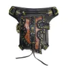 Waist Bags Motorcycle Steam Punk Waist Leg Hip Belt Banana Messenger Shoulder Bag Mobile Phone Waist Bag Fanny Packs Pack For Women Gothic 230820