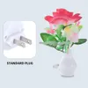 Neuheit Gegenstände kreative farbenfrohe LED Night Luminous Vase Useu Plug-in Smart Lamp Control Induktion Schlafzimmer Schlaf für Wohnkultur 230821