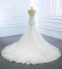 Vestidos de noiva de sereia Sexy Aplique Diamond Badyed SM66594