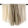 Scarves Fashion Soft Linen Cotton Scarf Shawls Muslim Large Hijab Plain Wraps High Quality Headband Long 190100cm 1PC Retail 230821