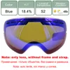 Óculos de esqui locle uv400 anti nevoeiro lentes de esqui com lentes de iluminação fraca e nublada lente para s 3100 gog 201 hb3 l900 somente lente 230821