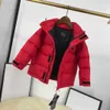 designer enfants Doudounes Poitrine logo imprimé Bébé Vêtements d'hiver Taille 110-160 CM Zipper coupe-vent design à capuche Outwear Aug16