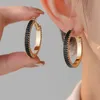 Boucles d'oreilles circulaires en Zircon pour femmes, avec une sensation haut de gamme, légères, luxueuses, à la mode, nouvelles boucles d'oreilles et boucles d'oreilles