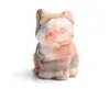 1,1 cala Mały rozmiar Naturalny obsydian Aventuryna Opal Rzeźbiony kryształ REIKI REILING CAT Figurine 1pcs