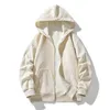 Men's Hoodies Sweatshirts For Men Full Zip Cropped Up Hoodie Fall Zipper Long Sleeve Hooded Sweatshirt Top Outdoor