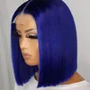 Transparente Spitze Frontalperücke menschliches Haar Brasilianische Frontperiere Blonde Bob