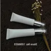 30G White Plastic Hose with Pressed Airless Pump, Cosmetic Foundation Sunscreen Sunblock Packaging Tube, Soft Bottle, 50pcs/Lot Gbthi