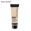 Miss Rose Foundation Condaler 37ml High Coverage Makeup Base Derting Facial CreaCceal Cream Face imperméable Éclairage Corleur de couleur de base