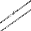 Chaînes 3mm de large couleur argent/or couleur acier inoxydable 316L corde chaîne collier bijoux cadeau pour femmes hommes 60cm de Long