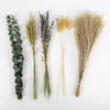 Decorative Flowers 23pcs Artificial Plants Lavender Pampas Dried Natural Preserved Wedding Party Supplies El Boho Home Decor