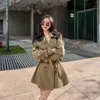 Women's Trench Coats Khaki Coat For Small Women 2023 Spring And Autumn Senior Sense This Year Korean Version Loose Short Is