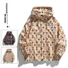 Men's Jackets Men Hooded Technical Outdoor Jacket 2023 Autumn New Cartoon Full Print Fashion Casual Retro Windbreaker High Street Trendy Style J230821