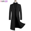 Mens Wool Blends Long Trench Coat Male Winter Brand Cashmere Slim Fit Woolen Peacoat Windbreaker Manteau Homme 4XL 230818