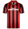 Футболки Retro Ac Milans ФУТБОЛКА домашняя 95 96 97 90 91 Гуллит 01 02 03 Мальдини Ван Бастен футбол КАКА Индзаги 06 07 Милан 2009 ПИРЛО ШЕВЧЕНКО БАДЖИО