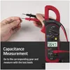 Inne akcesoria wewnętrzne hurtowe mtimeters ST201 Cyfrowe MTimeter Clamp Amerometer Kondensor Kondensator Tester Power Dostawa DHHT3