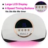 Nail Dryers Large Nail Dryer Doube Hands Use 69 Leds UV Nail Lamps For Gel Polish Curing Manicure Machine High Power Nail Art Equipment 230821