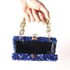 Evening Bags Box Design Glitter Shoulder Party Purse Luxury Women Wedding Clutch Bling Sequin 230821