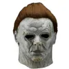 Maski imprezowe 1PC/Lot Party Mask Halloween Michael Myers Horrible Props LaTex Full Face Mask dla dorosłych 230820