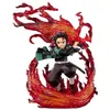 Actie speelgoedcijfers 25 cm demonen Slayer Tanjirou Fire Kagura Actie Figuur Toys Collection Doll Christmas Gift Box R230821