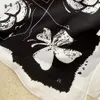 Silk Shawl designer scarf kerchief Luxurious 100% Silk High End Classic Letter pattern Designer shawl Scarves Gift Easy to match S294u