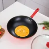 Pannor röd punkt oljepanna non-stick hushåll biff stek induktion spis gas