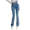 Dames jeans denim hoge elastische taille broek slanke fit hip sexy broek y2k vintage voor vrouwen 90s kleding 230821