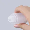 フロストPPプラスチックエアレススプレーポンプボトル、スキンケアセラムローション用の白い蓋付き15ml 20ml 30ml 50ml 80ml 100mlトラベルサイズRefi qpqe