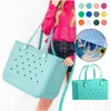 Party Favor Summer Eva Beach Bag Large Capacity Rubber Handbag Waterproof Lightweight Ladies Oversized Tote Basket for Gym Swim Dhxr0