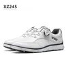 Chaussures de sécurité PGM Hommes Golf Bouton Lacets Antidérapant Étanche Hommes Sport Baskets XZ245 230821