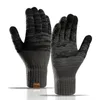 Gants de sport hiver chaud gants en tricot hommes femmes automne et hiver couleur épaisse impression offset écran tactile extérieur 230821