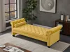 Rektangulär stor soffa pall, gul