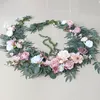 Other Event Party Supplies Artificial Rose Vine Flower Garland Wedding Table Decoration Simulation Floral Arrangements Ceremony Backdrop Arch 230818