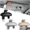 Car Sunshade 2Pcs Black/Grey/Beige Inner Sun Visor Hanger Hook Clip Bracket Fit For A1 A3 A4 A5 Q3 Q5 2013- 8E0857562A 8E0857562 Dro Dhvld