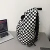أكياس مدرسية Joypessie Fashion Girls Plaid Backpack Backpack Proof Leisure Counter Bag Women Laptop Mochila Bookbag Provess Rucksack for Enate 230821