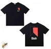 Summer Rhude Brand Printed T Shirt Mężczyźni Kobiety okrągły szyję T-shirty Spring Summer High Street Style Top Tees Rhude Asian Size S-XL G1