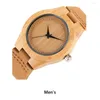 Relógios de pulso Ajustar o relógio ajustável sem número Ratina Fashion Brief Breath All-Match Wristwatch TimepiPle com banda de relógio de couro