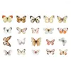 Gift Wrap 40Pcs Vintage Stationery Stickers Butterfly Diary Planner Decorative Mobile Scrapbooking Stick Label DIY Craft